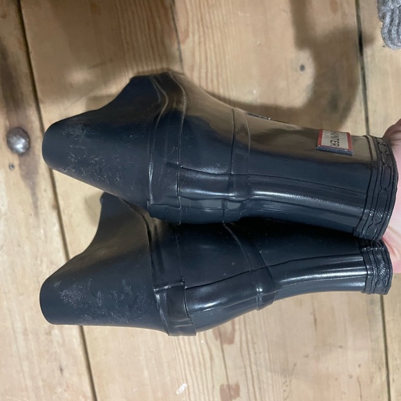 Hunter wedge rainboots size 5 navy - Picture 8 of 10
